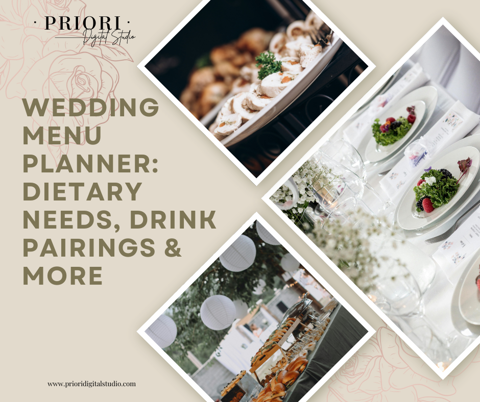 Wedding Menu Planner: Dietary Needs, Drink Pairings and More