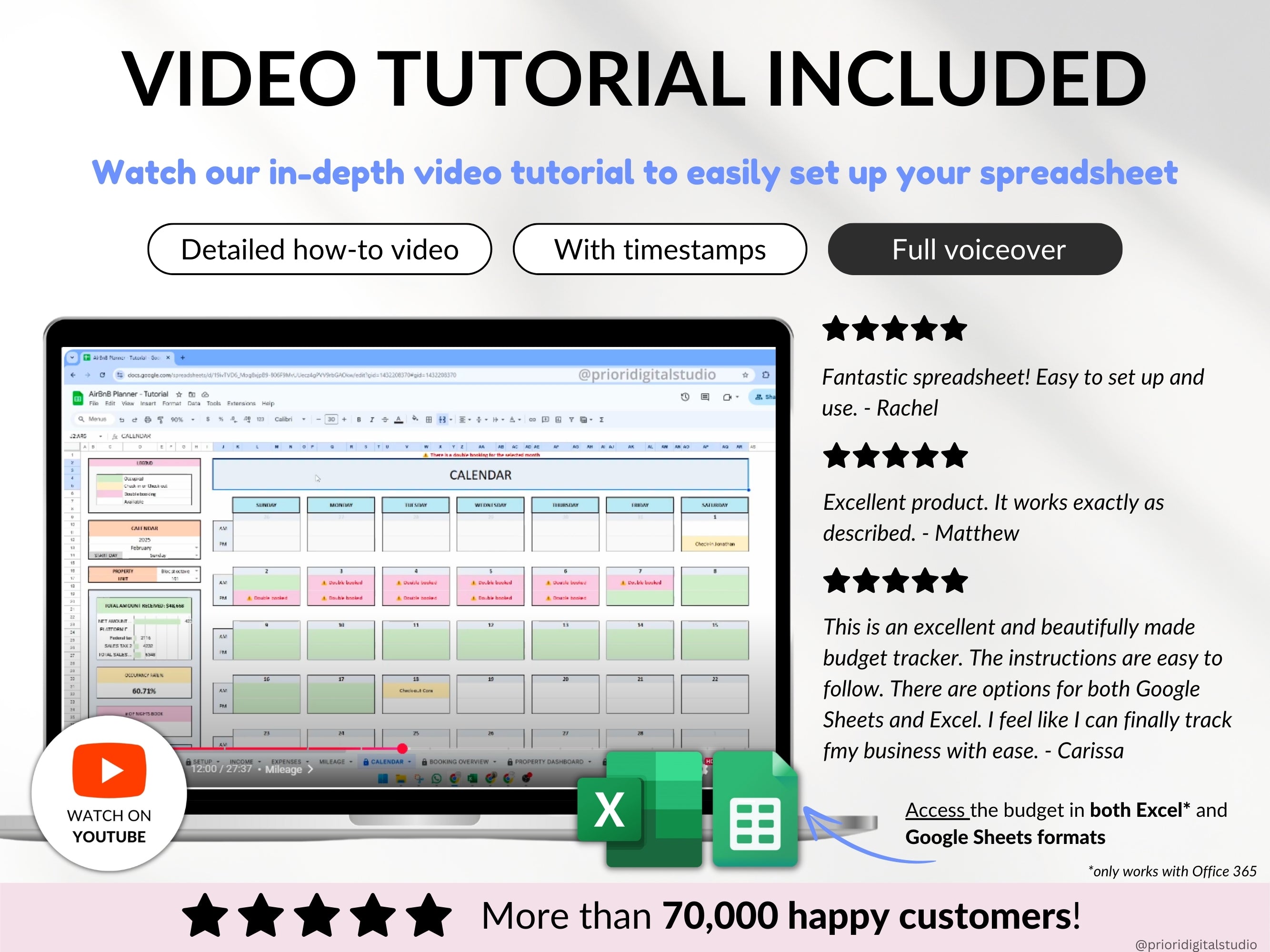Airbnb Spreadsheet Vacation Rental Property Tracker Bookkeeping Template Google Sheets Booking Calendar Excel Short-Term Rental Management