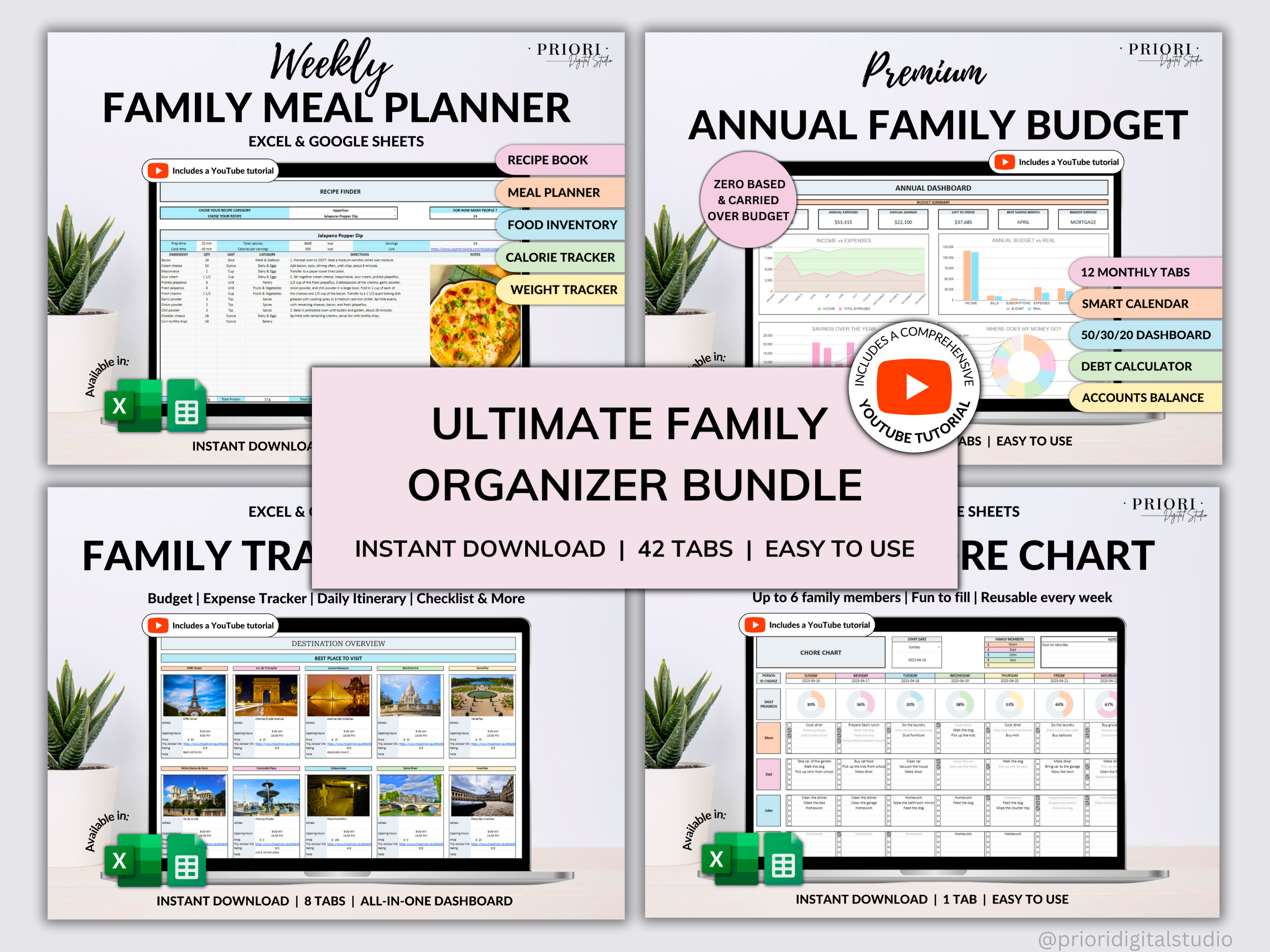 Small Business Bundle Bookkeeping Inventory Tracker Order Tracker Product Handmade Pricing Calculator Smart Bill Calendar Google Sheet Excel