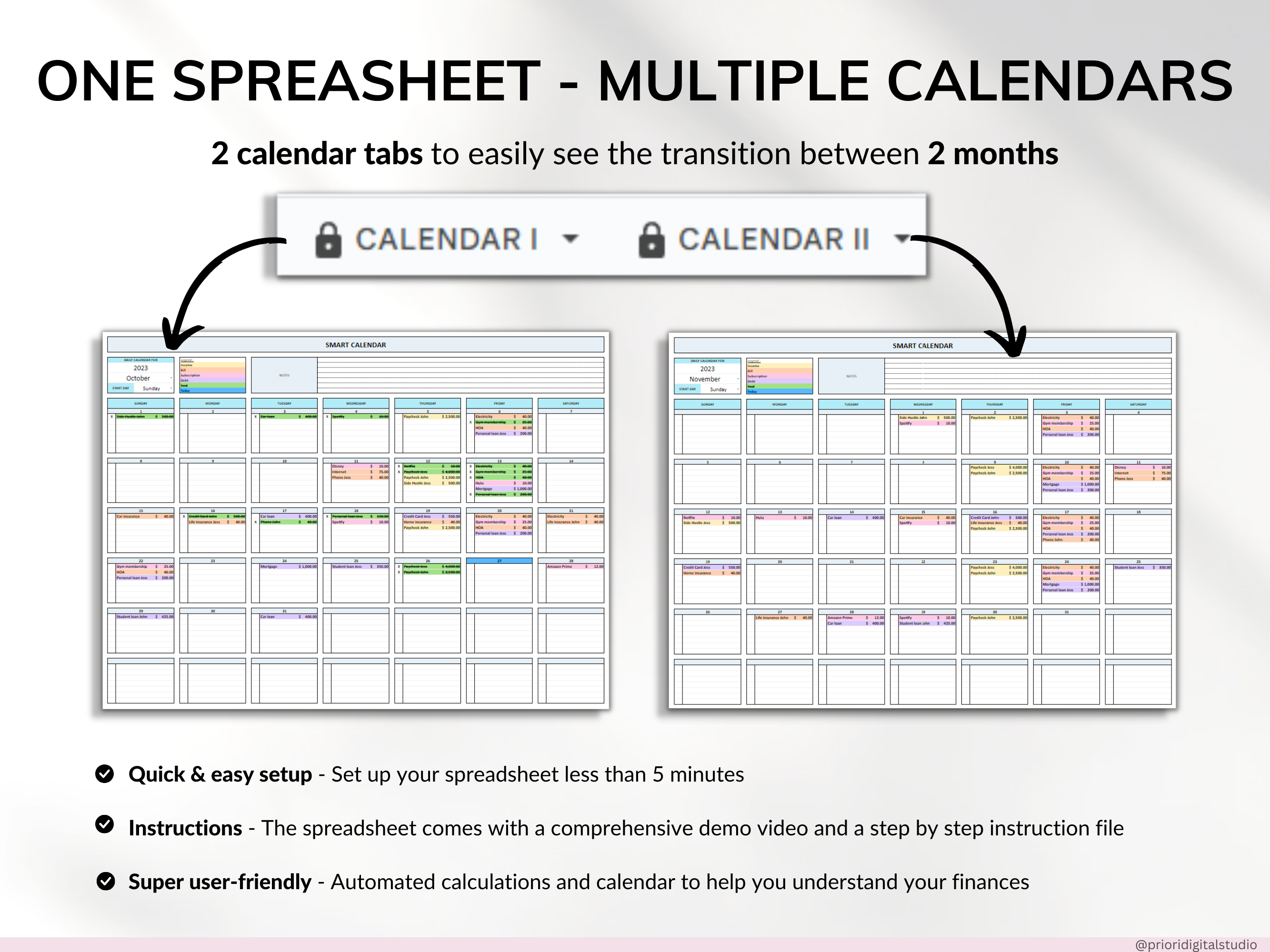 Budget Planner Monthly Paycheck Budget Bill Tracker Excel Spreadsheet Google Sheets Bundle Debt Payoff Tracker Debt Snowball Savings Tracker