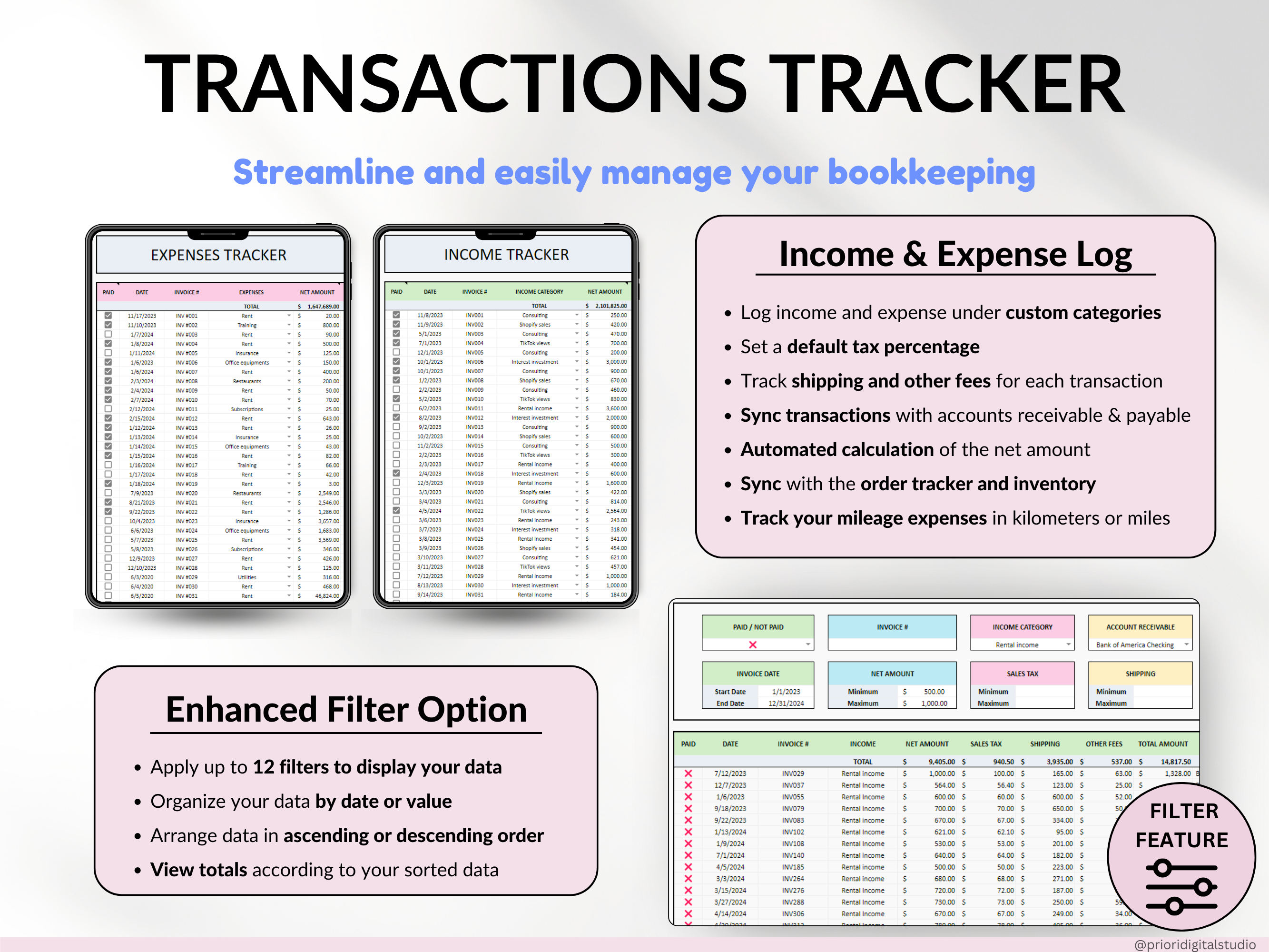 All-in-One Handmade Business Tracker