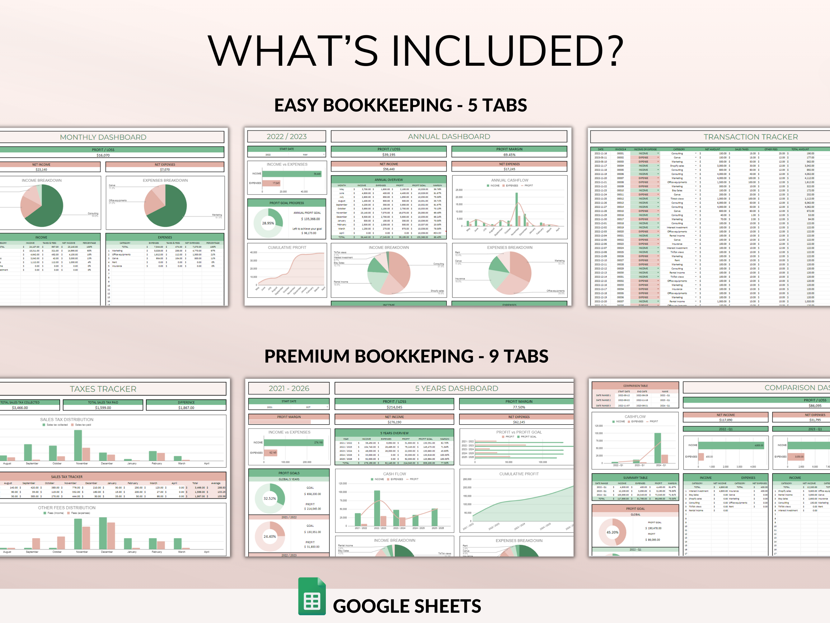 PLR Spreadsheets Bundle Commercial Use PLR Google Sheets Bundle Resell Rights PLR Template Budget Spreadsheet Debt Tracker Bill Calendar