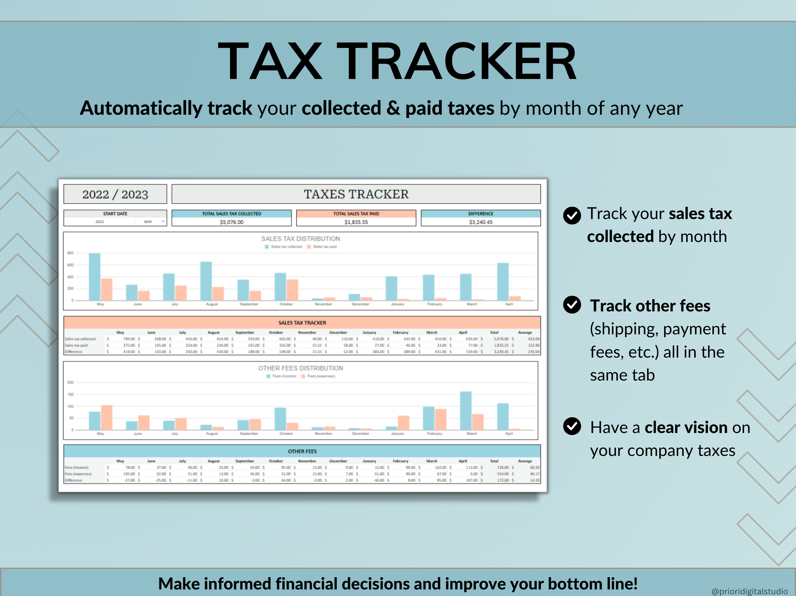 Small Business Tracker Google Sheets Excel Bookkeeping Spreadsheet Accounting Template Inventory Tracker Order Customer Tracker Sales Taxes
