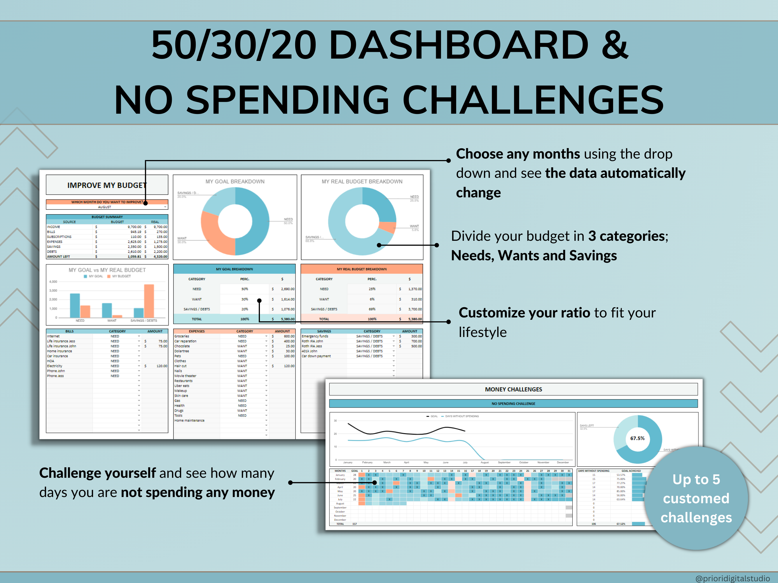 Family Annual Budget Spreadsheet Monthly Budget Biweekly Tracker Excel Google Sheets Couple Financial Planner Bill Calendar Debt Tracker Blue