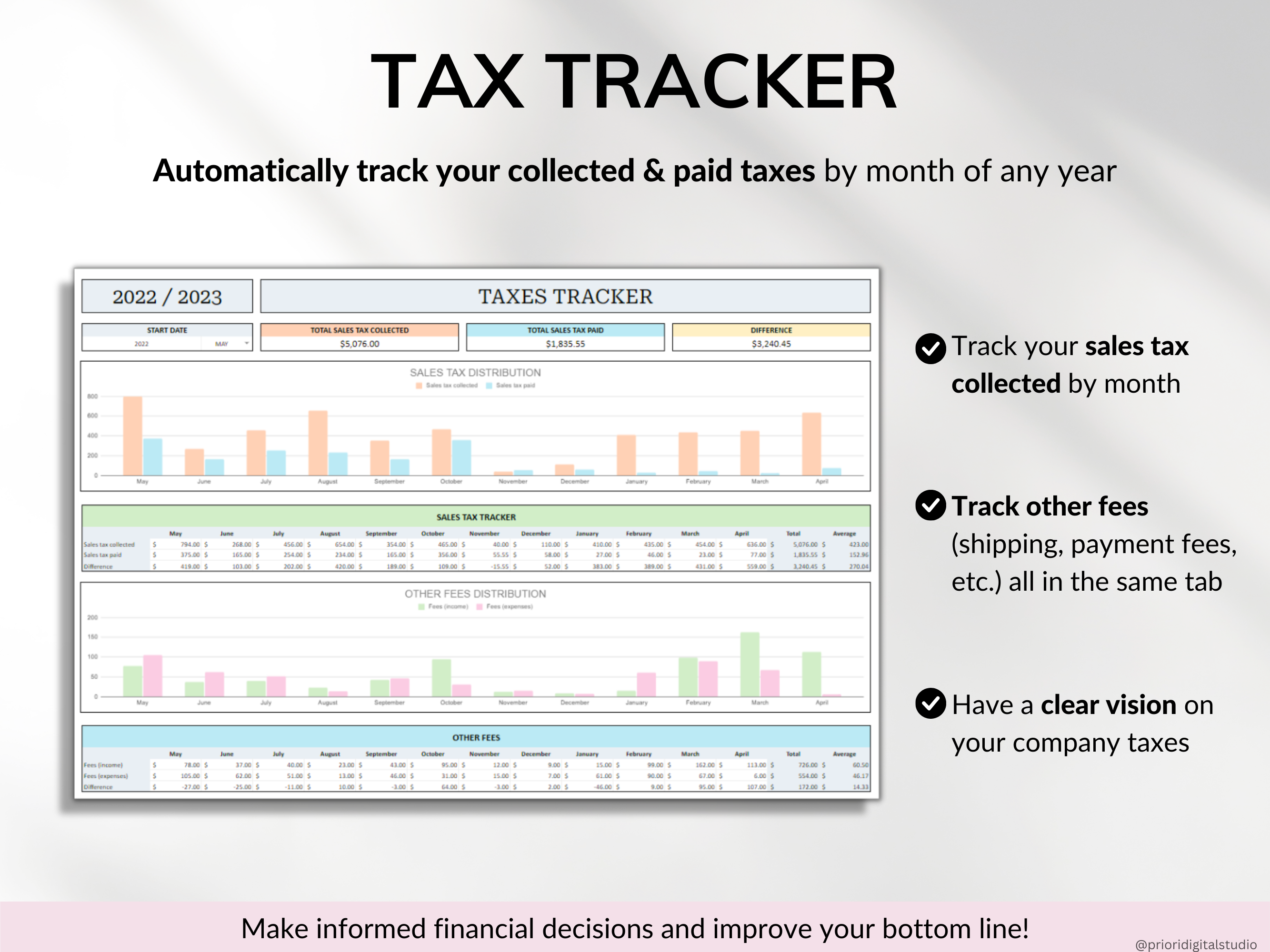Small Business Tracker Spreadsheet Google Sheets Excel Inventory Template Customer Tracker Bookkeeping Template Order Tracker Sales Taxes