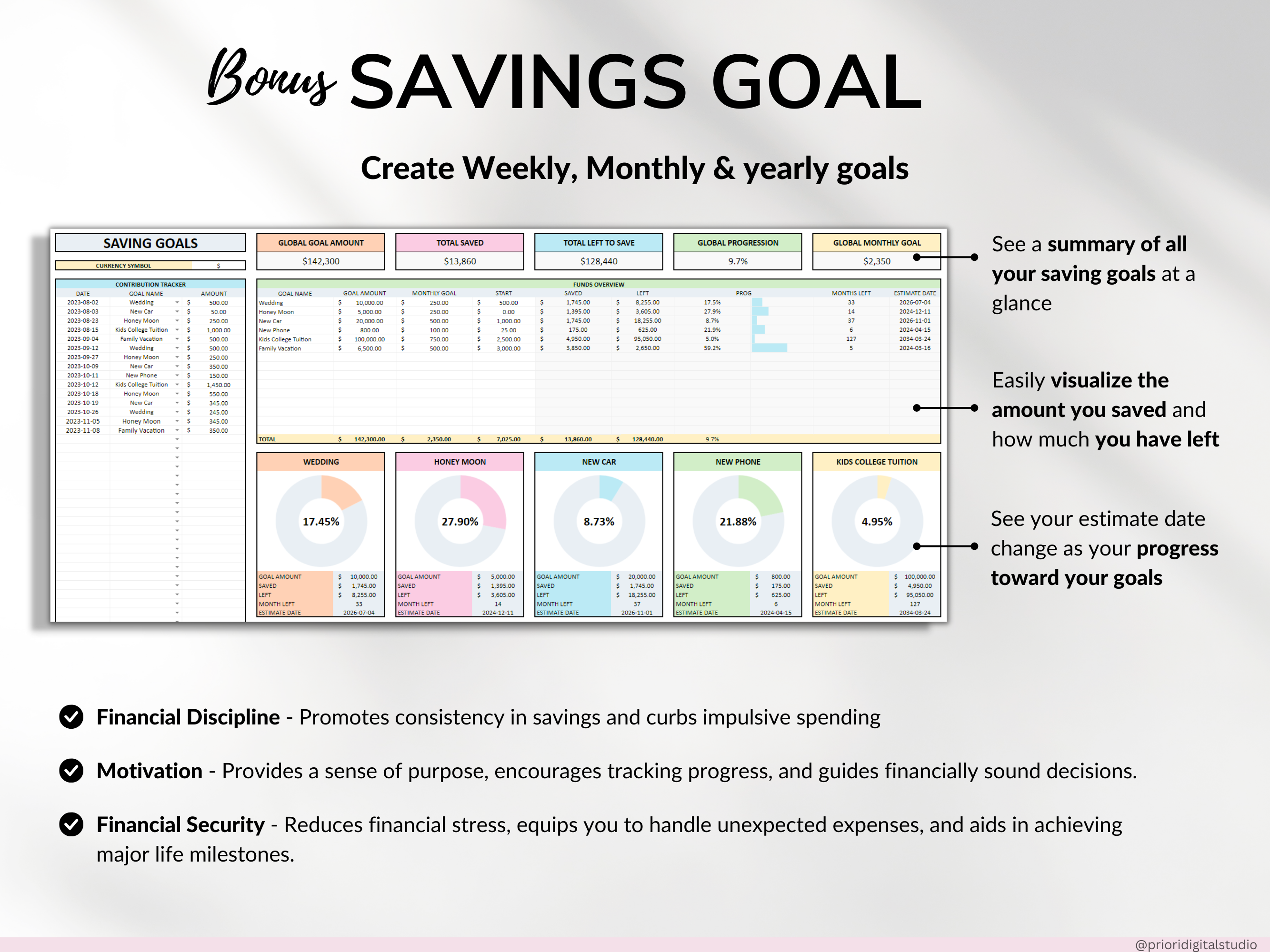 Simple Budget Planner Monthly Budget Spreadsheet Google Sheets Excel Weekly Paycheck Budget Template Biweekly Budgeting by Paycheck Expense Tracker#color_multicolor