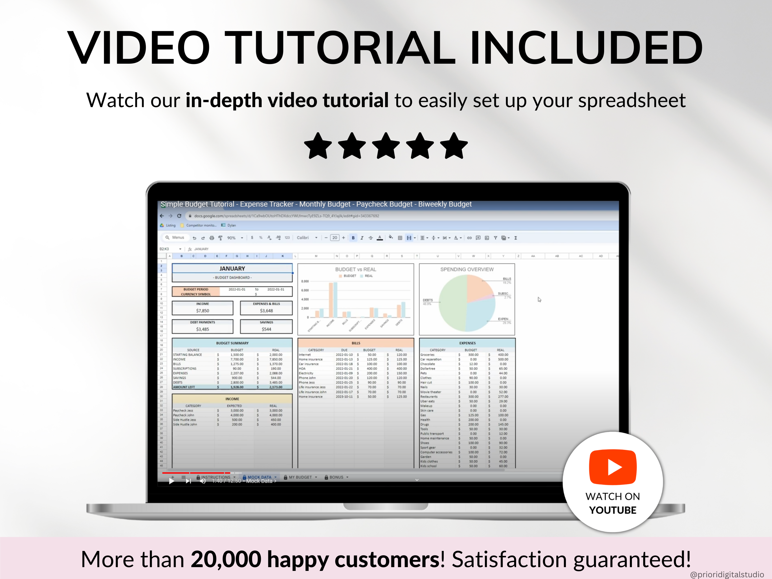 Simple Budget Planner Monthly Budget Spreadsheet Google Sheets Excel Weekly Paycheck Budget Template Biweekly Budgeting by Paycheck Expense Tracker#color_multicolor