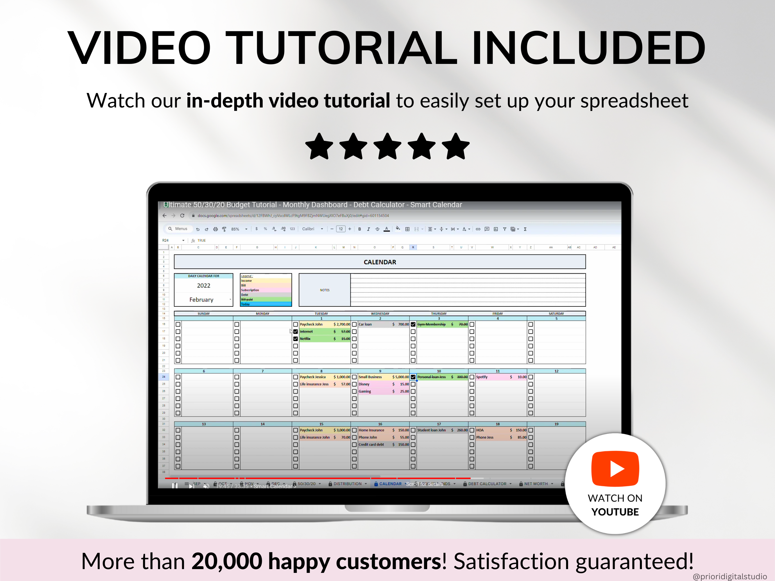 Budget Planner Monthly Paycheck Budget Bill Tracker Excel Spreadsheet Google Sheets Bundle Debt Payoff Tracker Debt Snowball Savings Tracker