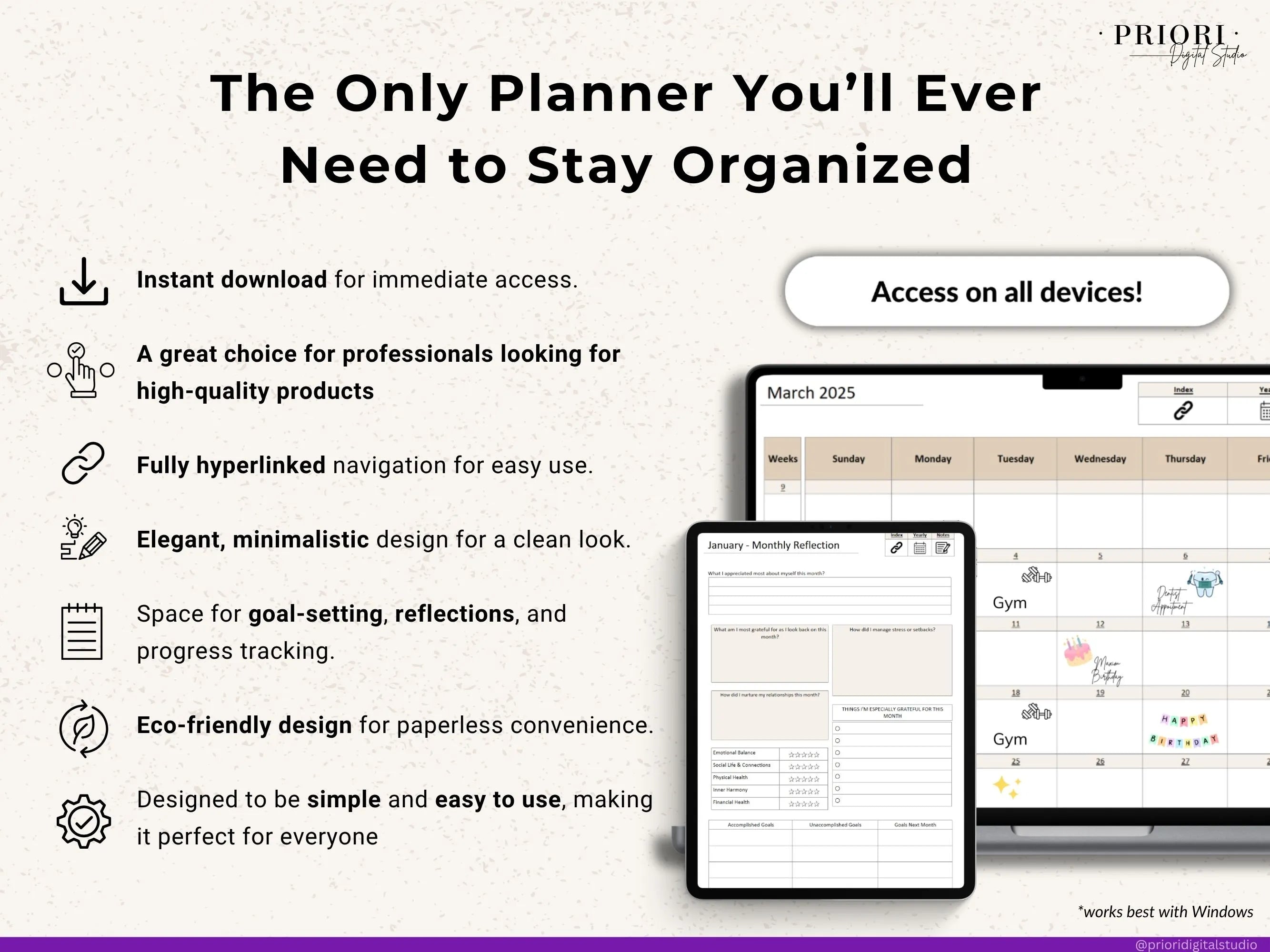 OneNote Planner 2025 2026 Digital OneNote Templates Hyperlinked Planner Daily Weekly Planner Organization Planner Professional OneNote 2025