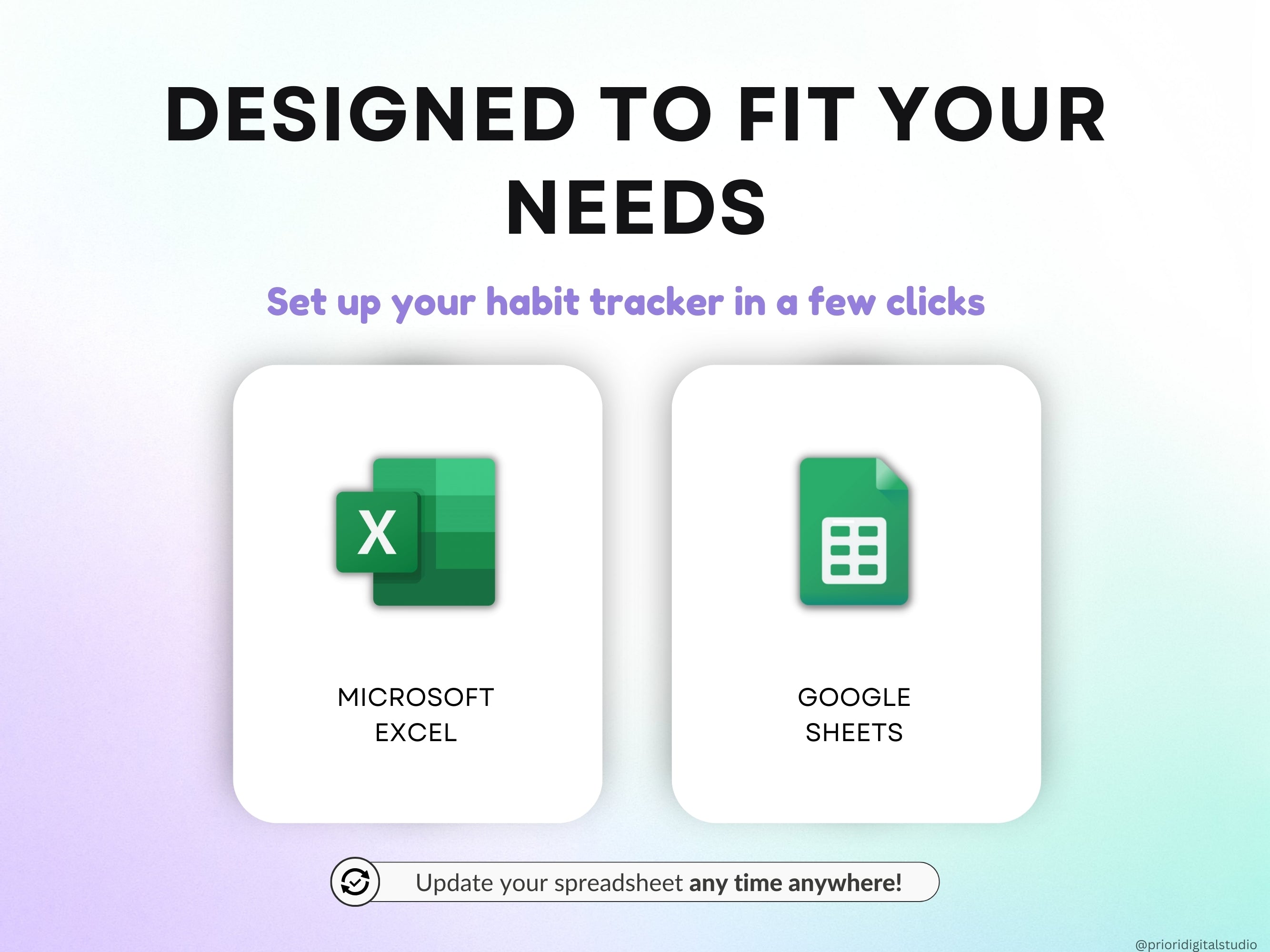 Yearly Habit Tracker Spreadsheet Google Sheets Excel Daily Habit Planner Weekly ADHD Planner Routine Planner Dark Mode Annual Habit Tracker 