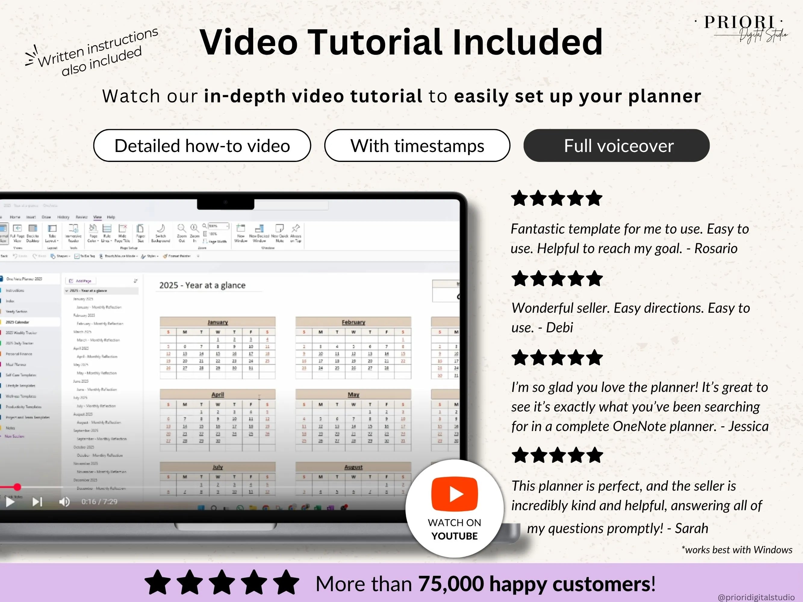 OneNote Planner 2025 2026 Digital OneNote Templates Hyperlinked Planner Daily Weekly Planner Organization Planner Professional OneNote 2025