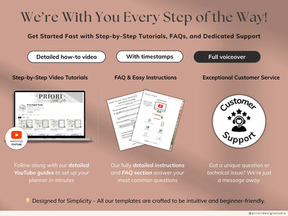 Step-by-step tutorials, FAQs, and customer support.