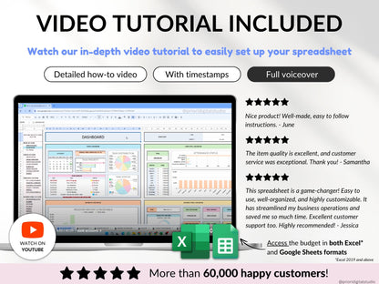 Small Business Spreadsheet Service Business Bookkeeping Tracker for Google Sheets Excel Invoice Tracker Client Tracker Order & Task Tracker