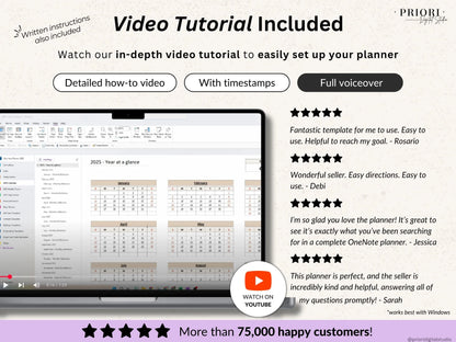 OneNote Planner Meeting Notes Planner Hyperlinked Digital Planner OneNote Productivity Planner for Professional OneNote Work Task Tracker