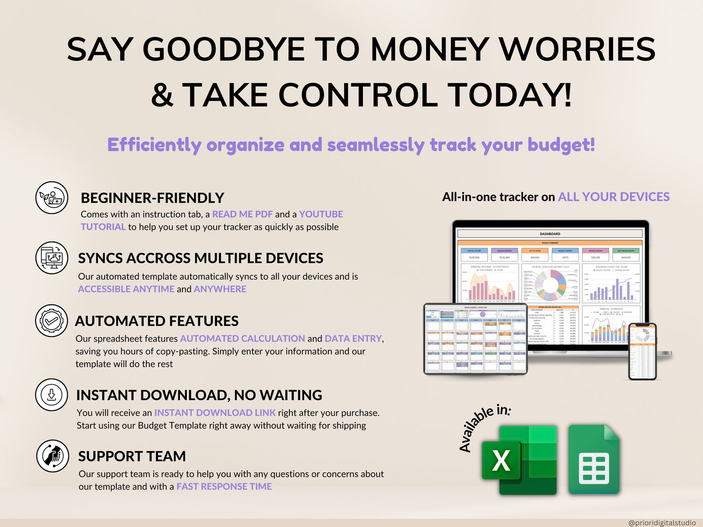 Income and Expense Tracker Spreadsheet Monthly Expense Tracker Debt Tracker Google Sheets Template Excel Spreadsheet Money Savings Tracker