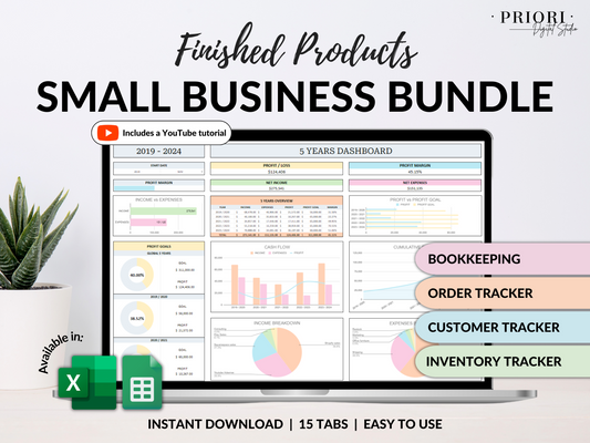 Small Business Tracker Spreadsheet Google Sheets Excel Inventory Template Customer Tracker Bookkeeping Template Order Tracker Sales Taxes