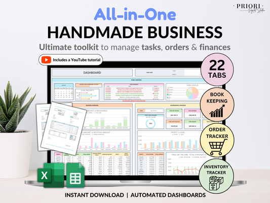 All-in-One Handmade Business Tracker