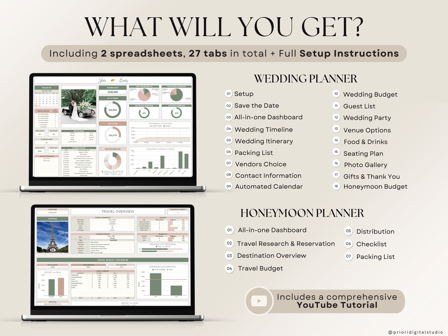 Wedding Planner Spreadsheet Wedding Budget Tracker Honeymoon Planner Checklist Guest List Tracker Wedding Travel Itinerary Seating Plan Excel Google Sheets