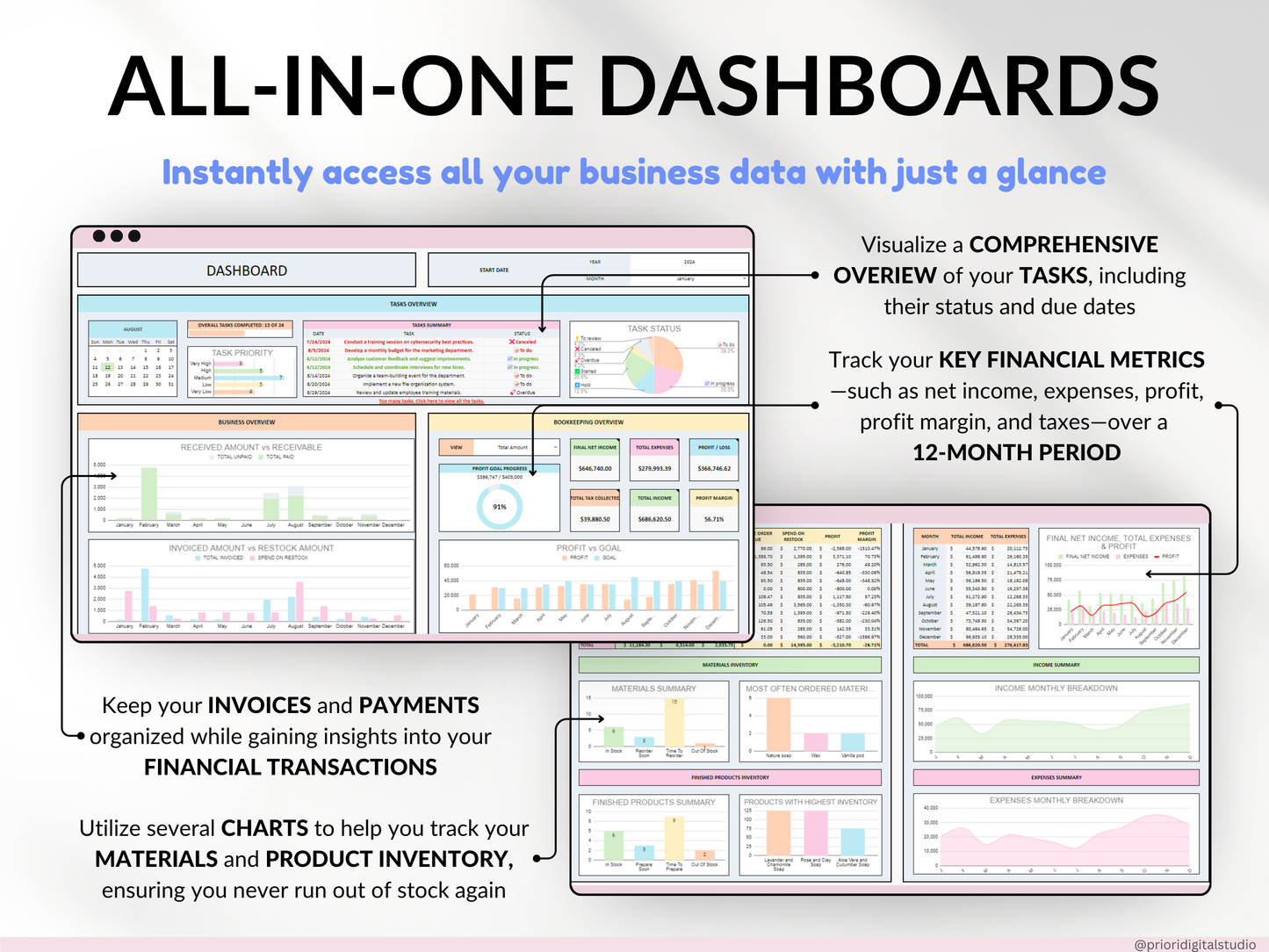 All-in-One Handmade Business Tracker