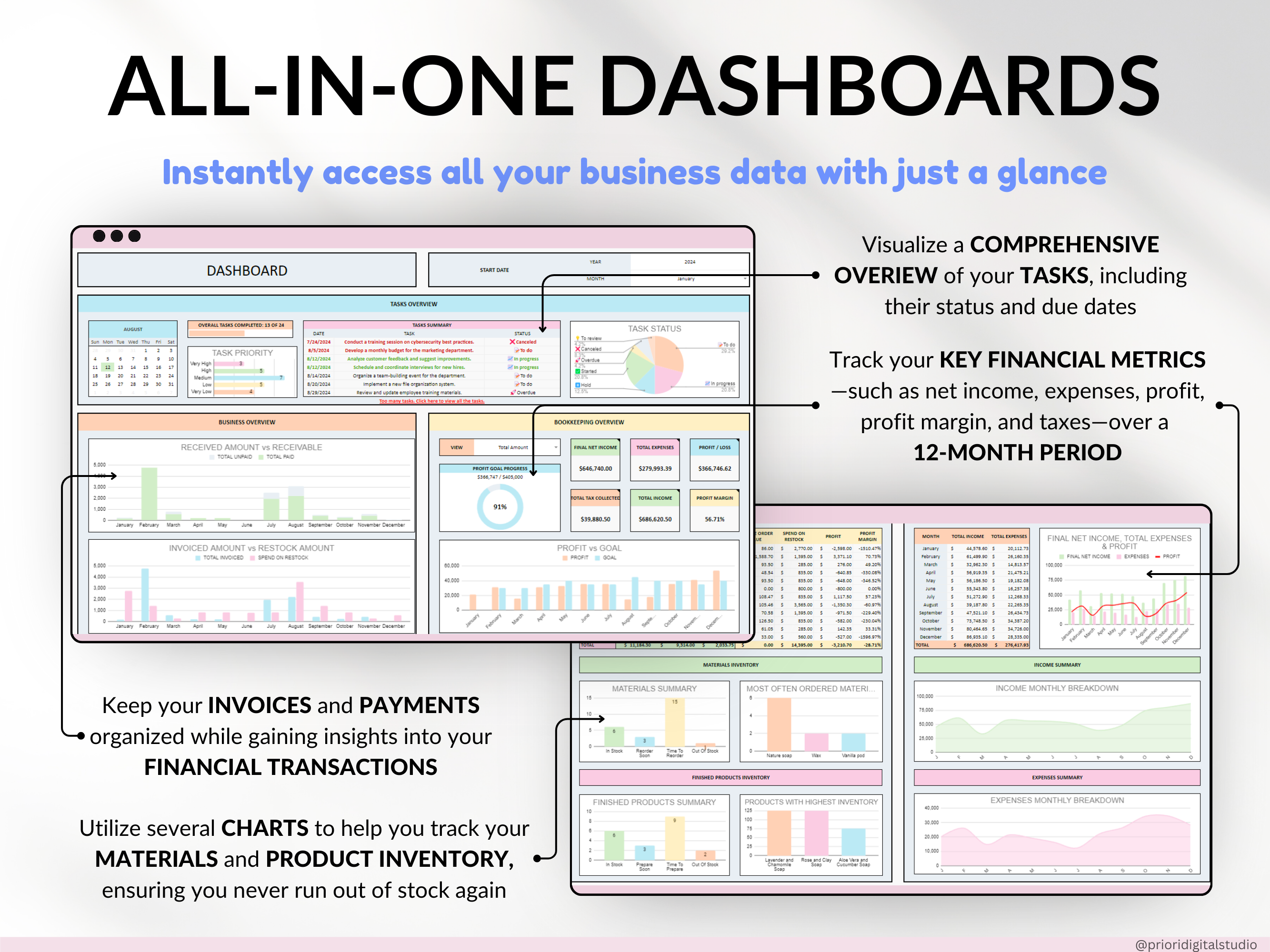 All-in-One Handmade Business Tracker