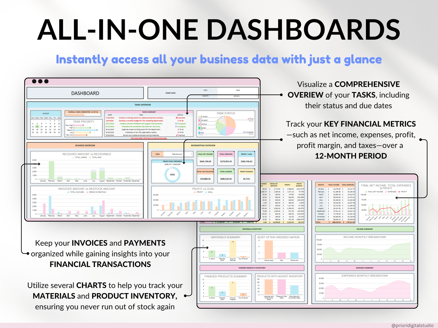 All-in-One Handmade Business Tracker