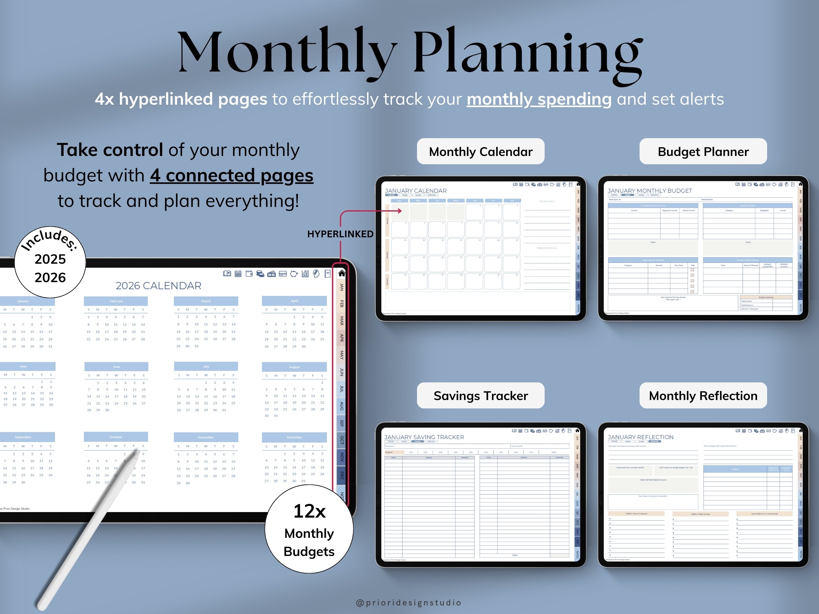 Ultimate Goodnotes Bi-Weekly Finance Planner - Horizontal