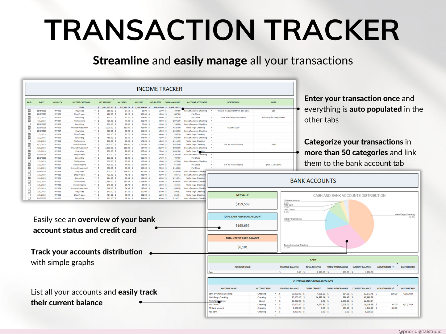 Small Business Bundle Bookkeeping Inventory Tracker Order Tracker Product Handmade Pricing Calculator Smart Bill Calendar Google Sheet Excel