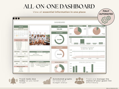 Event Planner Spreadsheet Party Planning Spreadsheet Google Sheets Excel Budget Tracker Bridal Shower Organizer Baby Shower Planner Template
