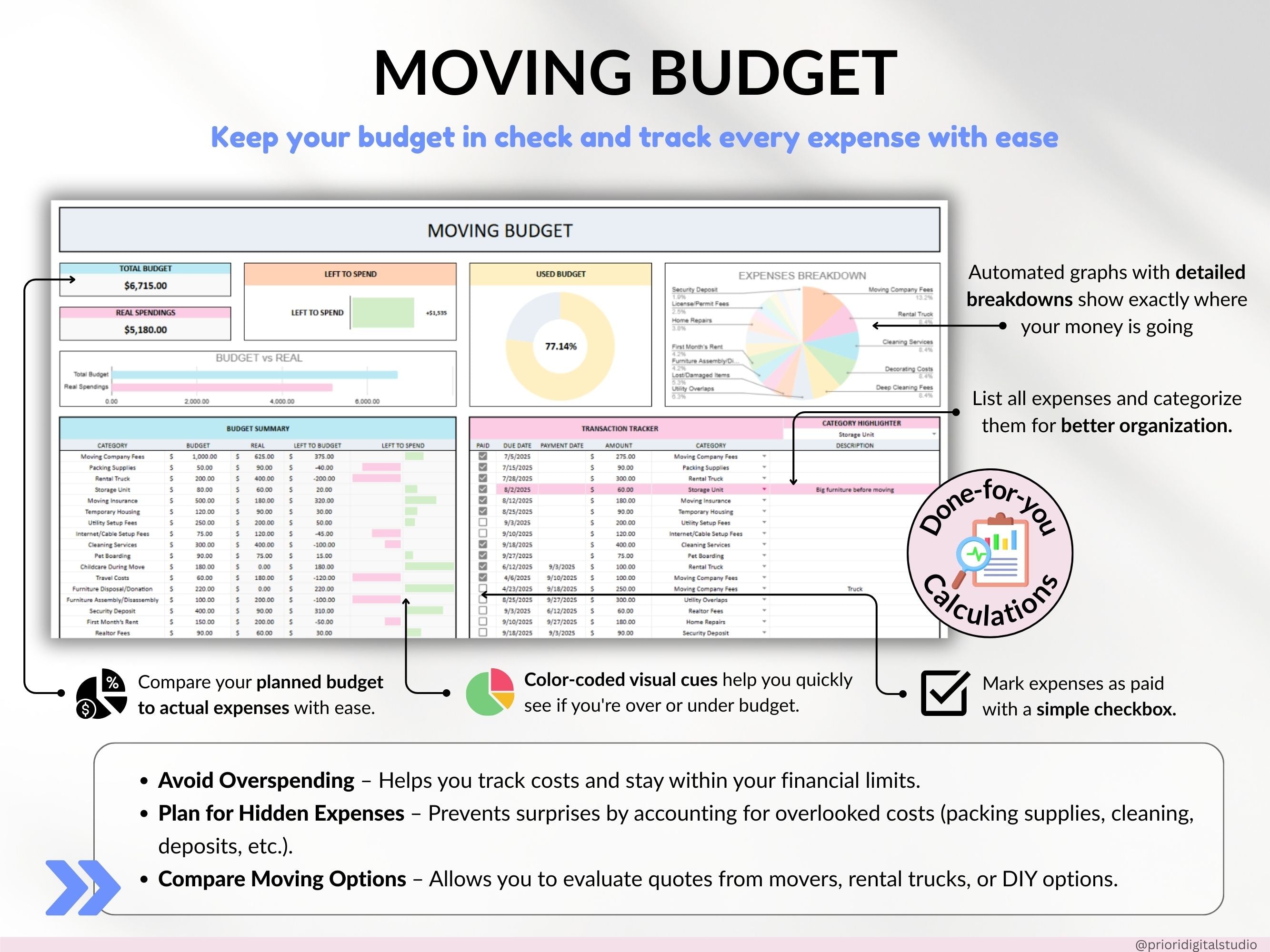 Moving Planner Google Sheets First House Moving Excel Spreadsheet Packing Box Inventory New Apartment Template Task Checklist for Relocation
