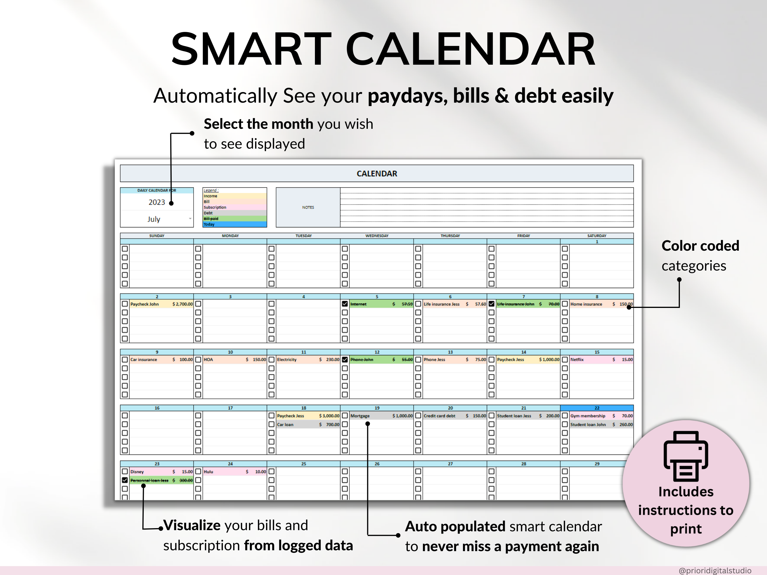 Family Annual Budget Weekly Meal Planner Habit Tracker To-Do List Monthly Budget Excel Spreadsheet Google Sheets Daily Habit Tracker Recipe
