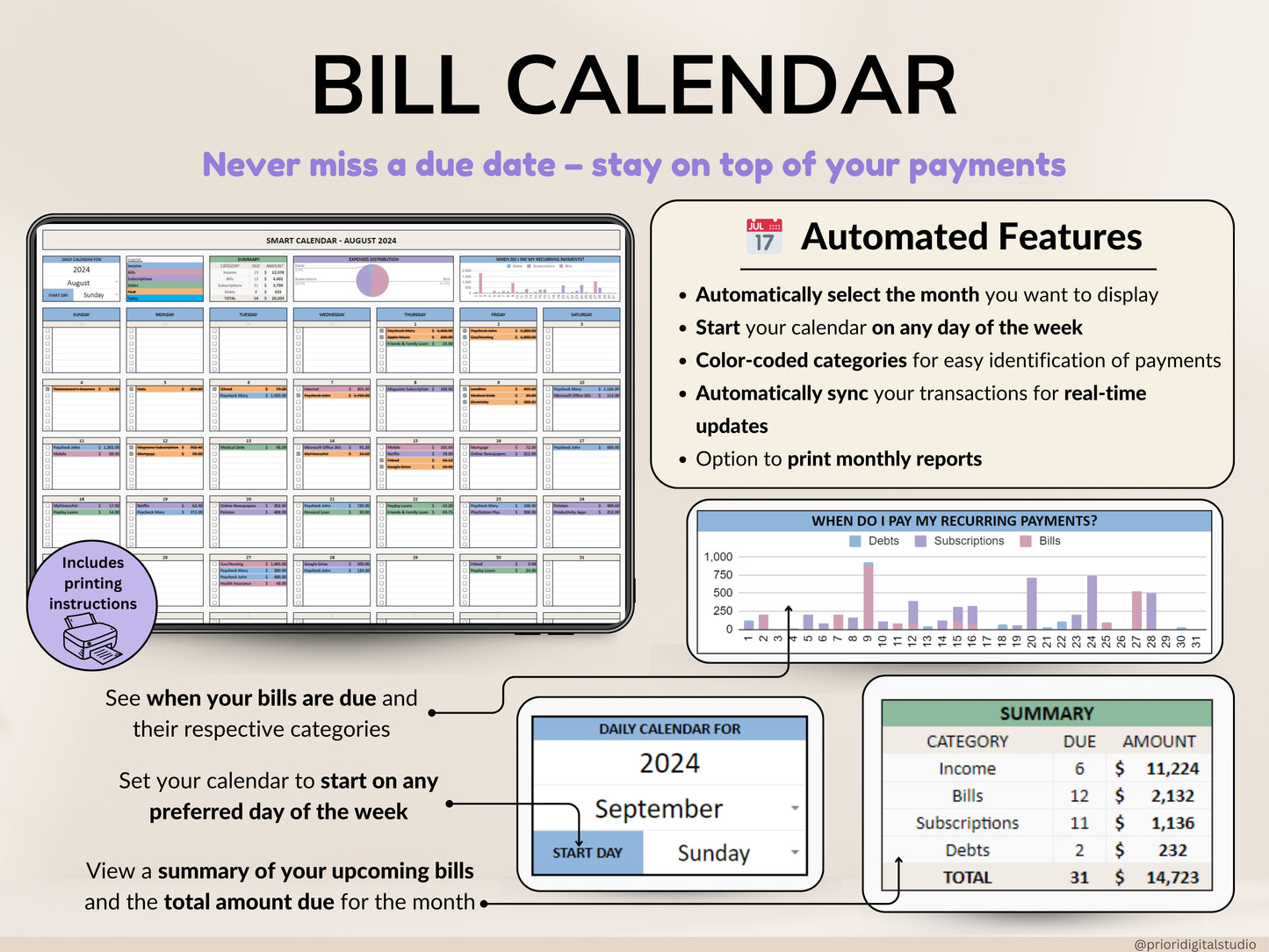 Annual Budget Spreadsheet Monthly Budget Planner Couple Financial Tracker Bill Tracker Debt Tracker Savings Easy Excel Budget Google Sheets