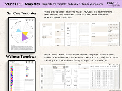 OneNote Template for 2025 Weekly Digital Planner Monthly OneNote Planner Hyperlinked Planner Organization Planner Professional Dated Planner