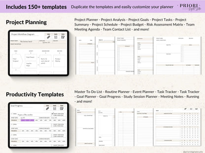 OneNote Template for 2025 Weekly Digital Planner Monthly OneNote Planner Hyperlinked Planner Organization Planner Professional Dated Planner