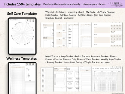 OneNote Digital Planner for 2025 2026 OneNote Template Hyperlinked Daily Planner Monthly Calendar Dated Weekly Planner Organization Planner