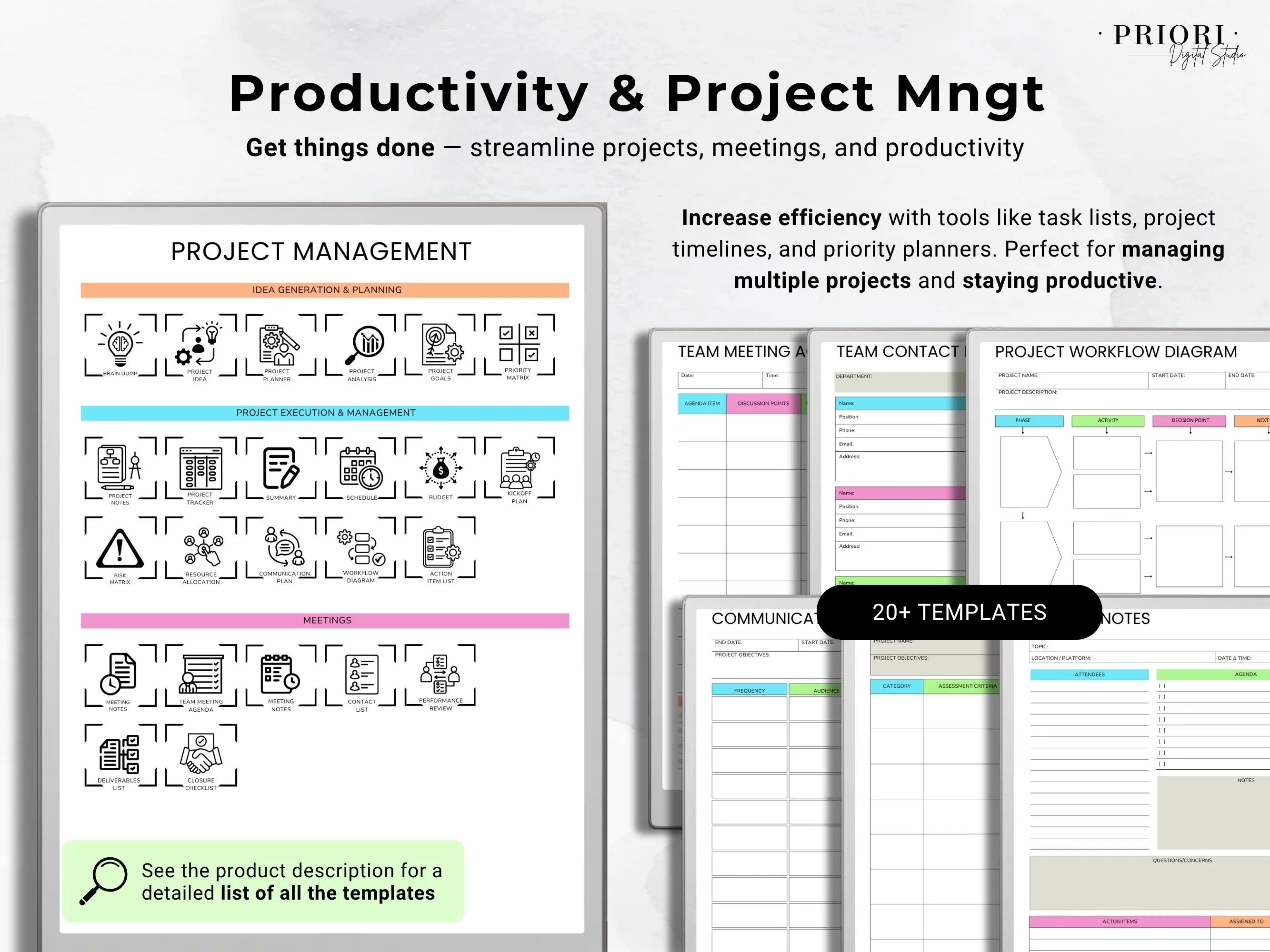 reMarkable Digital Planner 2025 2026 Daily Planner reMarkable 2 Template Minimalist Hyperlinked Planner for reMarkable Organization Planner