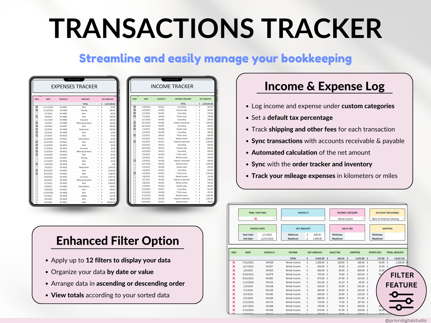 All-in-One Handmade Business Tracker