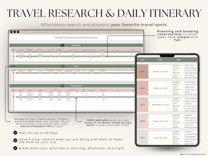 Wedding Planner Spreadsheet Wedding Budget Tracker Honeymoon Planner Checklist Guest List Tracker Wedding Travel Itinerary Seating Plan Excel Google Sheets#color_rosy-sage