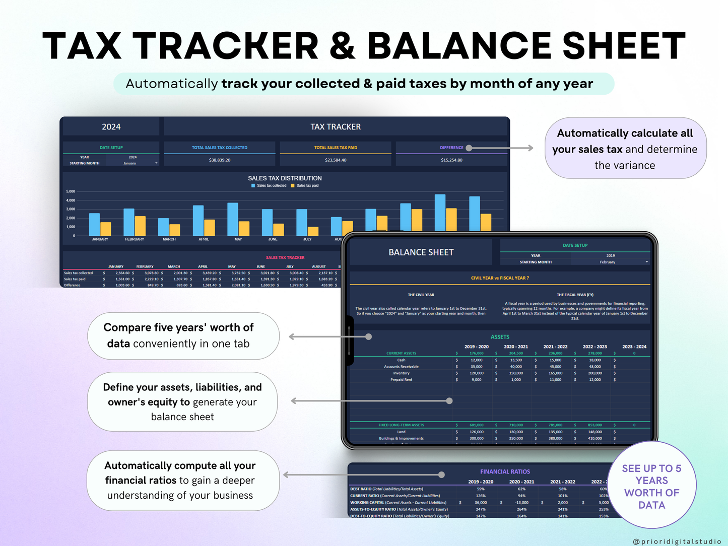 Small Business Bookkeeping Spreadsheet Dark Mode Income Expense Tracker Tax Tracker Dark Accounting Template Business Planner Profit & Loss Excel Google Sheets