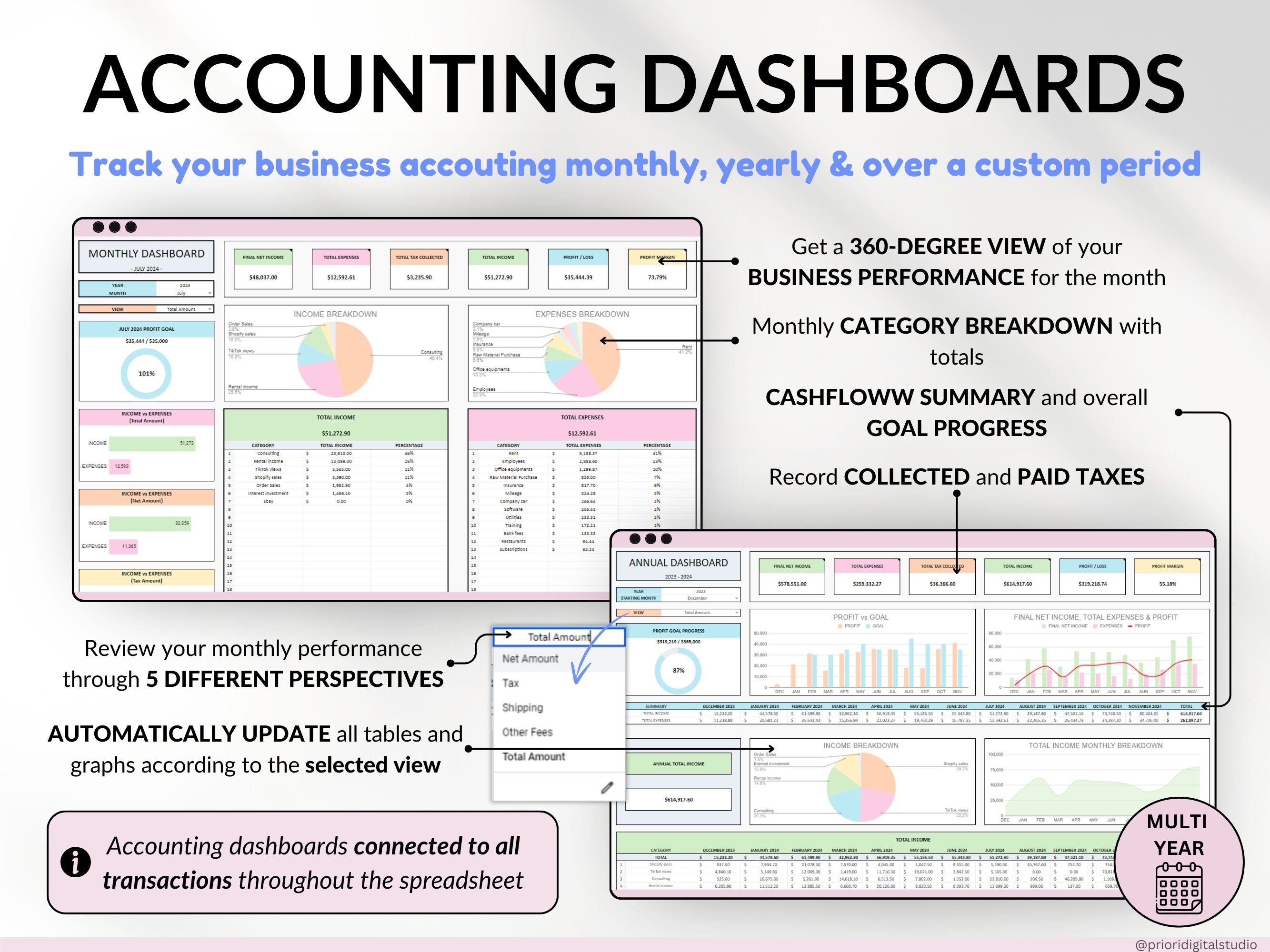 Small Business Spreadsheet Service Business Bookkeeping Tracker for Google Sheets Excel Invoice Tracker Client Tracker Order & Task Tracker
