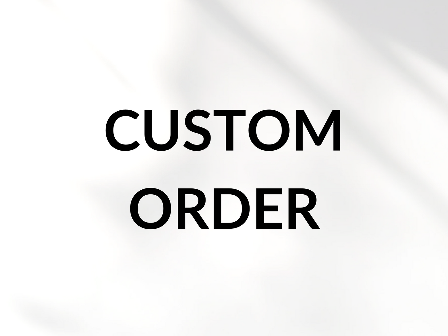 Custom order for Kim