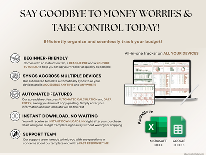 Simple Budget Planner for Google Sheets Paycheck Budget Spreadsheet Excel Budget Template Weekly Budget Biweekly Income and Expense Tracker Paycheck Budget
