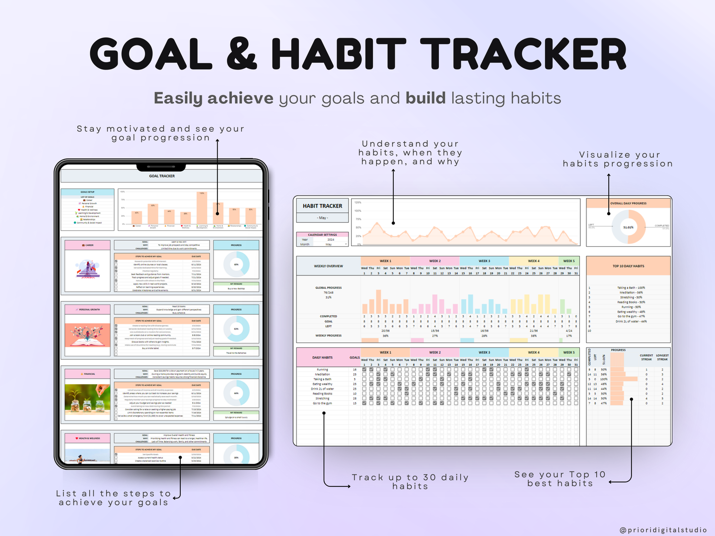 ADHD Life Planner ADHD Digital Organizer Planner Budget Tracker Meal Planner Spreadsheet Template 2024 Calendar To Do List Savings Tracker Excel Google Sheets