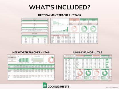 PLR Budget Spreadsheet Bundle Commercial Use PLR Google Sheets Private Label Rights PLR Template Budget Spreadsheet Debt Tracker Bill Calendar