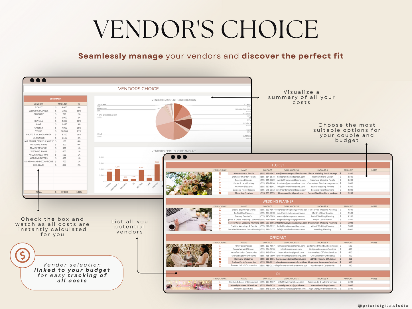 Wedding Planner Spreadsheet Wedding Budget Tracker Wedding Timeline Checklist Guest List Tracker Wedding Itinerary Seating Plan Wedding Gift Terracotta Excel Google Sheets