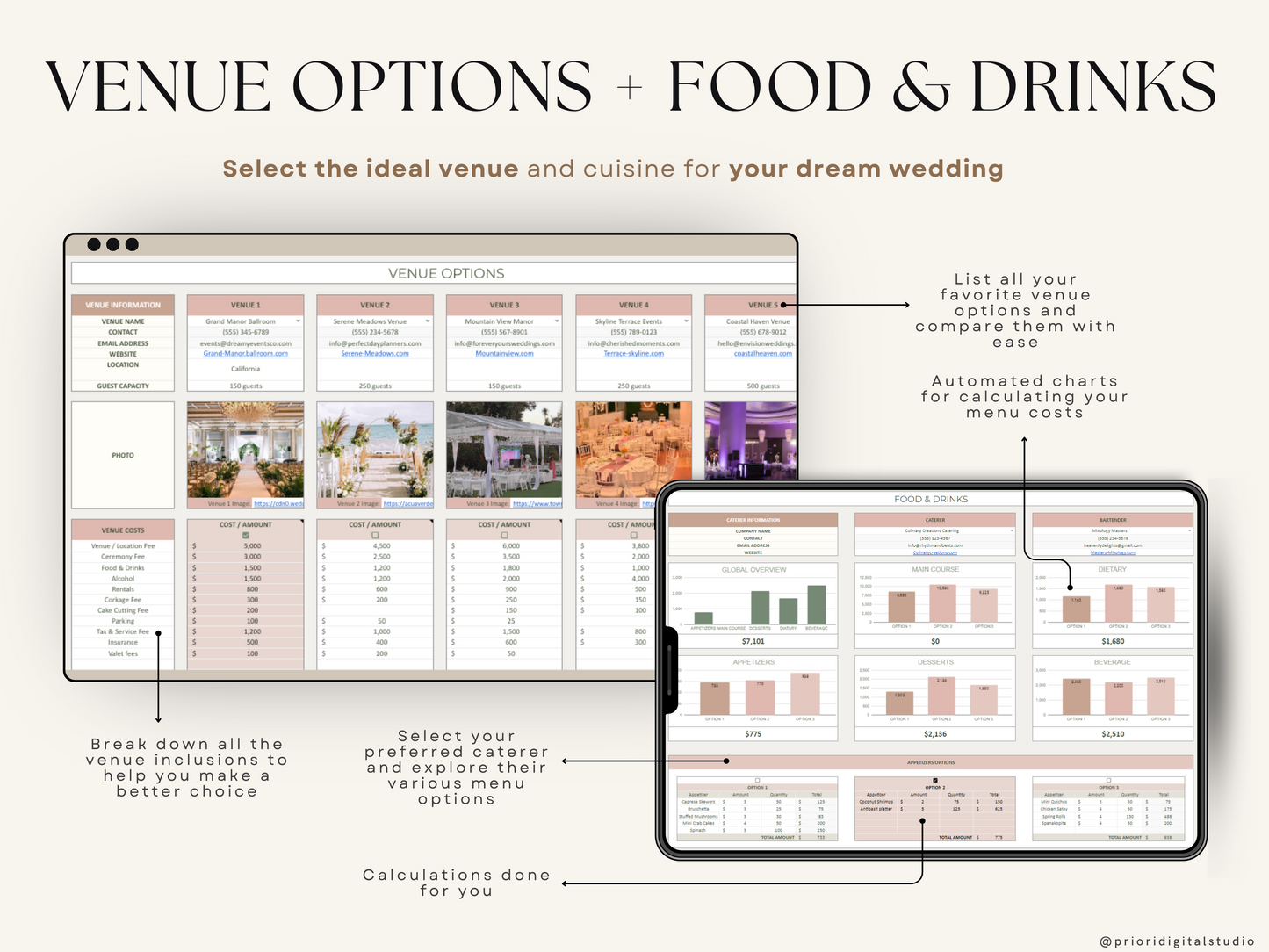 Wedding Planner Spreadsheet Wedding Budget Tracker Wedding Timeline Checklist Guest List Tracker Wedding Itinerary Seating Plan Wedding Gift Green Rosy Sage Excel Google Sheets