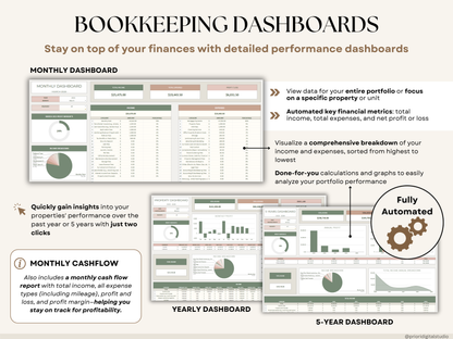 Rental Property Tracker Landlord Spreadsheet Multi Property Income and Expense Excel Google Sheets Rental Bookkeeping Rent Payment Tracker