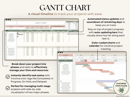 All-in-one task tracker with Gantt chart, Kanban board, and decision matrix.