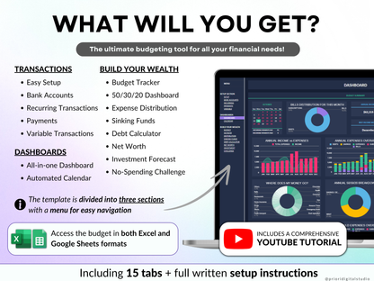 Paycheck Budget Spreadsheet Weekly Budget Monthly Budget Biweekly Bill Tracker Debt Tracker Financial Planner Google Sheets Excel Template