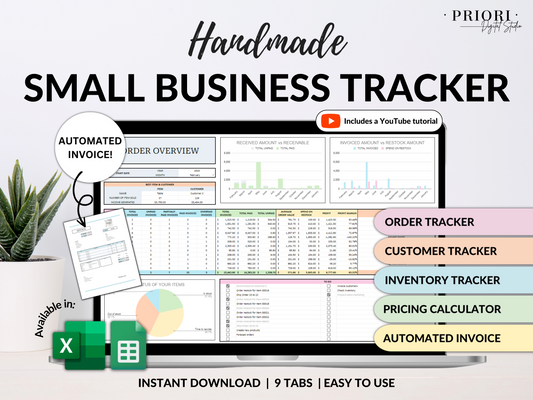 Handmade Small Business Tracker