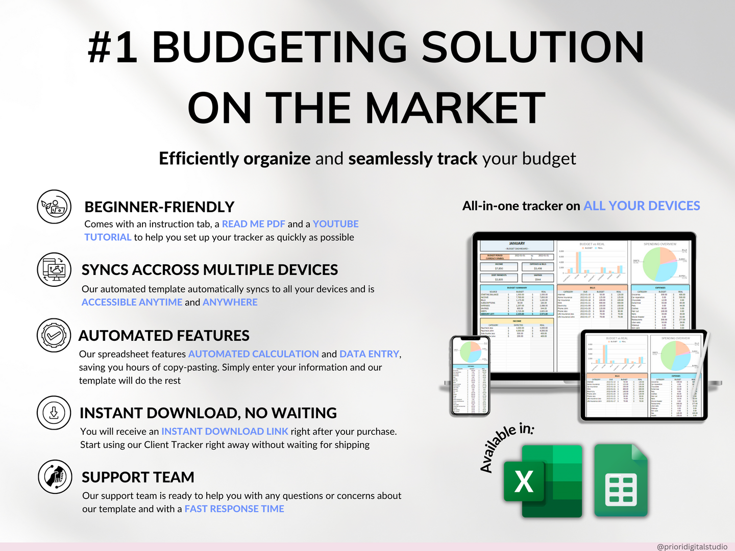 Simple Budget Planner Monthly Budget Spreadsheet Google Sheets Excel Weekly Paycheck Budget Template Biweekly Budgeting by Paycheck Expense Tracker